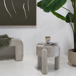 Poef Yara Beige - Giga Meubel
