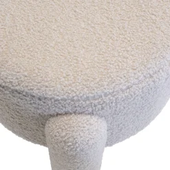Poef Yara Bouclé Taupe - Giga Meubel