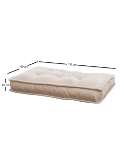 Poef Yer Velvet Crème 100cm