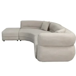 Pole to Pole Bank Rome 4-Zits + Hocker Beige