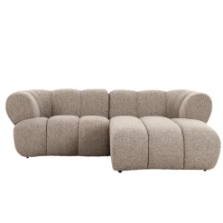 Pole to Pole Chaise Longue Bank New York 2,5-Zits Zand Bouclé