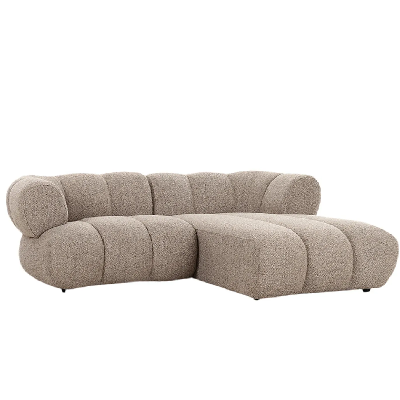 Pole to Pole Chaise Longue Bank New York 2,5-Zits Zand Bouclé