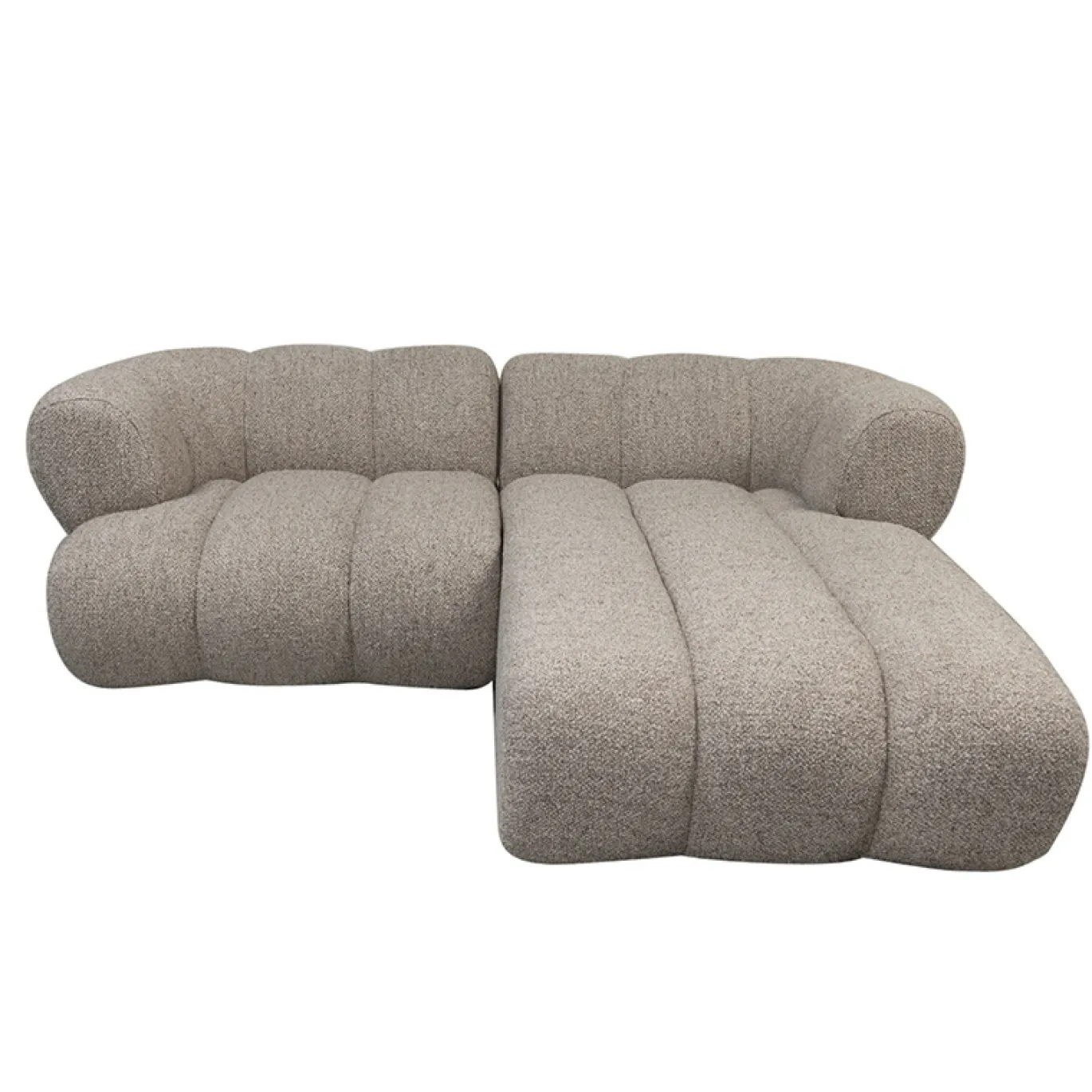 Pole to Pole Chaise Longue Bank New York 2,5-Zits Zand Bouclé