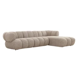 Pole to Pole Chaise Longue Bank New York 4-Zits Zand Bouclé