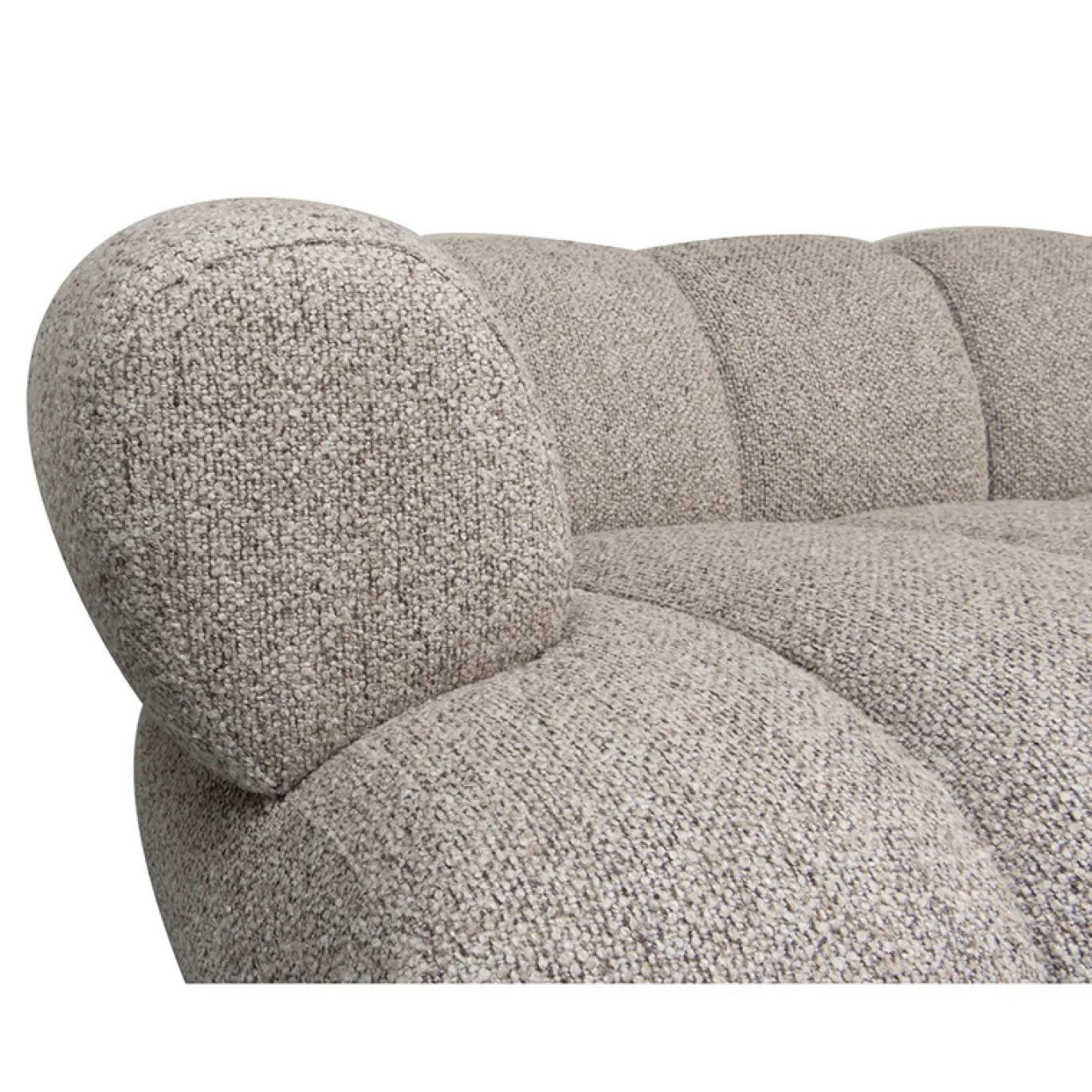 Pole to Pole Chaise Longue Bank New York 4-Zits Zand Bouclé