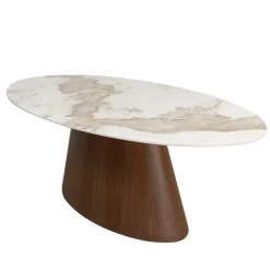 Pole to Pole Eettafel Ellipse Ovaal Marmerlook 220cm
