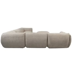 Pole to Pole Hoekbank Amsterdam 6-Zits + Hocker Latte