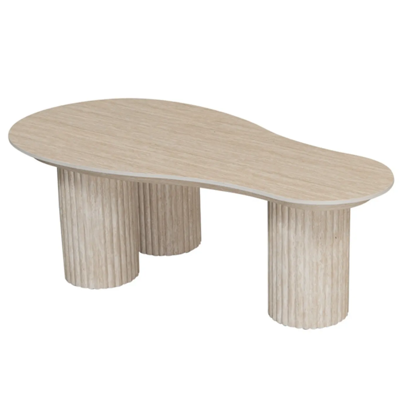 Pole to Pole Salontafel Craft Organisch Travertinlook