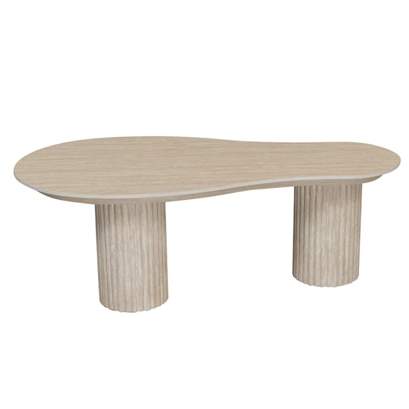 Pole to Pole Salontafel Craft Organisch Travertinlook