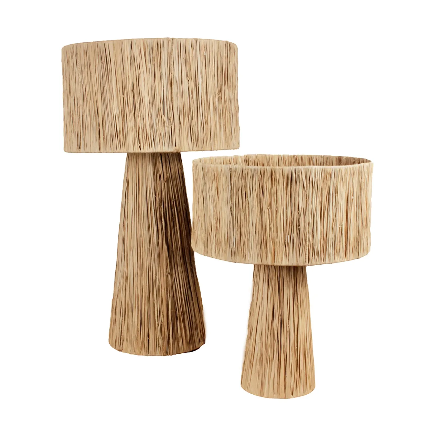 Pole to Pole Vloerlamp Raffia L