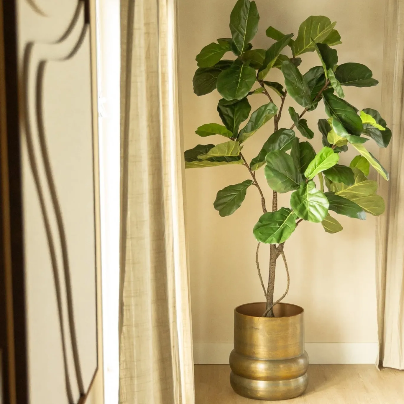 PrettyPlants Kunstplant Ficus Lyrata 180cm