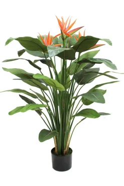 PrettyPlants Kunstplant Strelitzia met Bloem 120cm