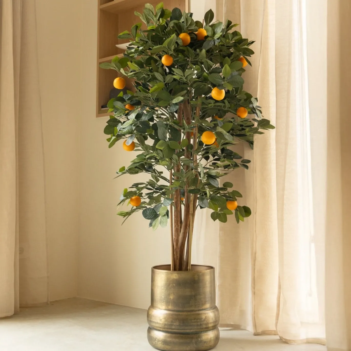 PrettyPlants Kunst Sinaasappelboom 120cm