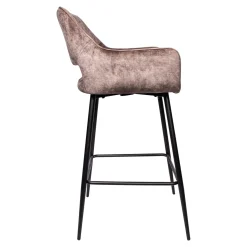 PTMD Barkruk Fallon Velvet Bruin