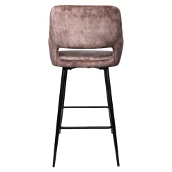 PTMD Barkruk Fallon Velvet Bruin