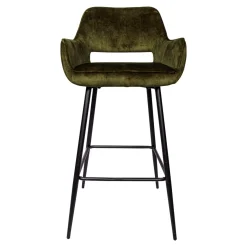 PTMD Barkruk Fallon Velvet Groen