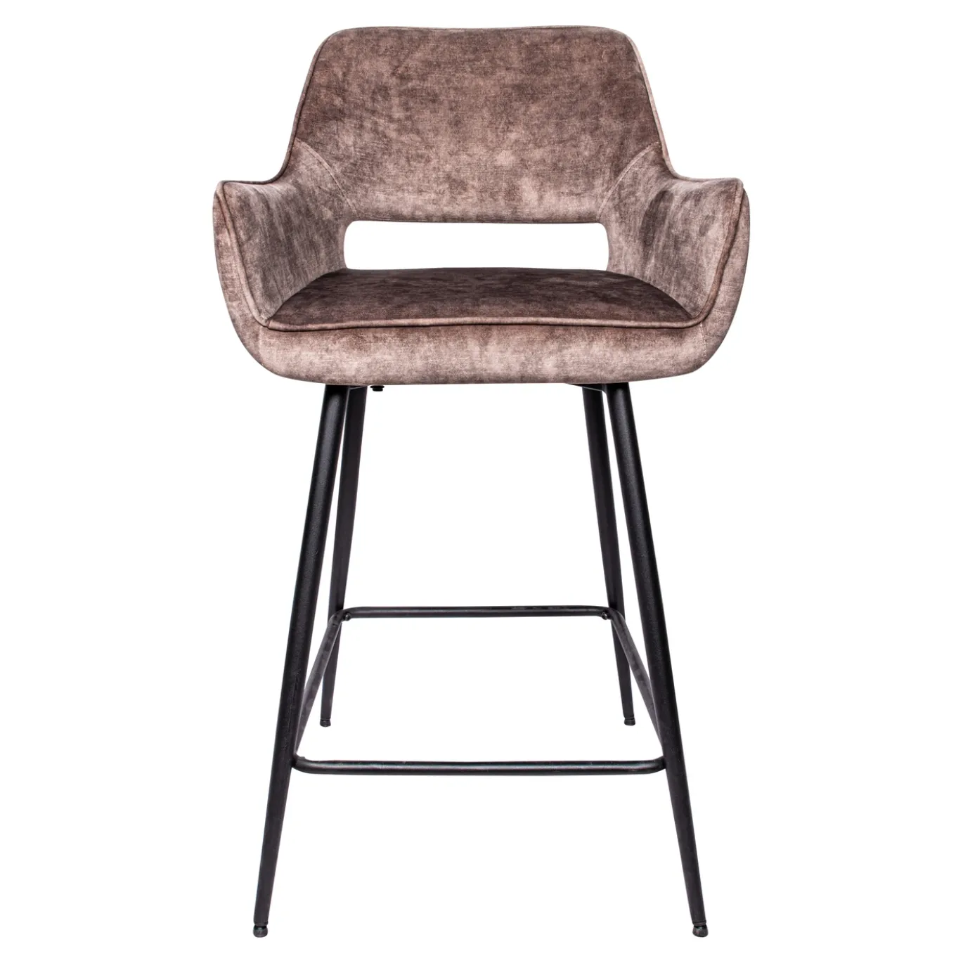 PTMD Barkruk Fal Low Velvet Bruin