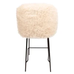 PTMD Barkruk Leander Fluffy Beige