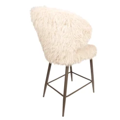 PTMD Barstoel Ares Fluffy Beige