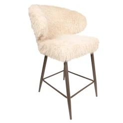 PTMD Barstoel Ares Fluffy Beige