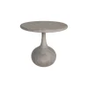 PTMD Bijzettafel Flos Grijs Mangohout Rond Ø55cm