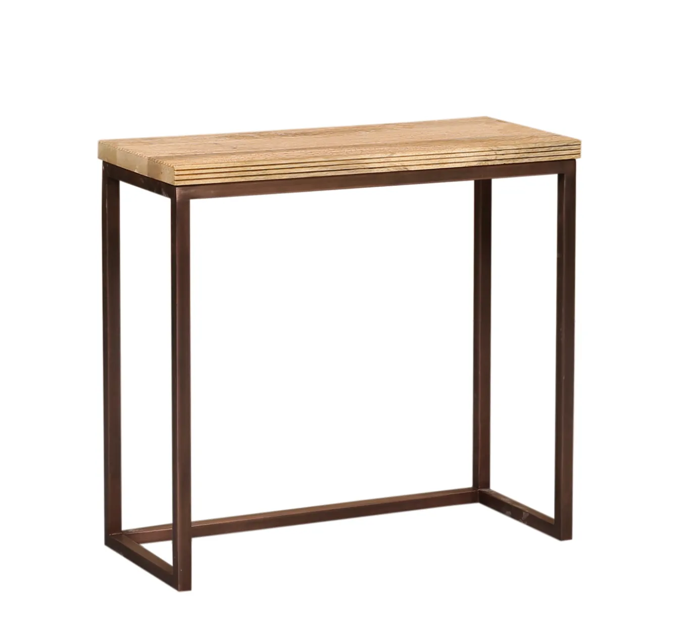 PTMD Bijzettafel Zoah Naturel/Koper Set van 3
