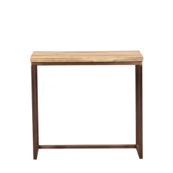 PTMD Bijzettafel Zoah Naturel/Koper Set van 3