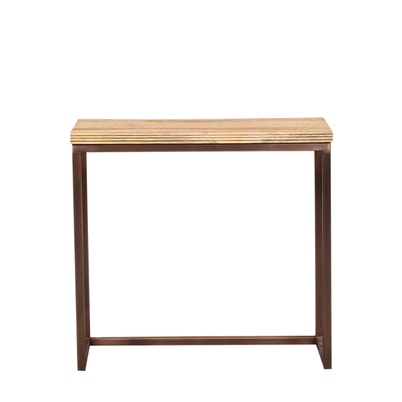 PTMD Bijzettafel Zoah Naturel/Koper Set van 3