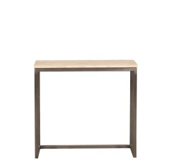 PTMD Bijzettafel Zoah Travertin/Zwart Set van 3