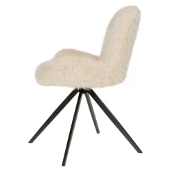 PTMD Eetkamerstoel Leander Hair Beige