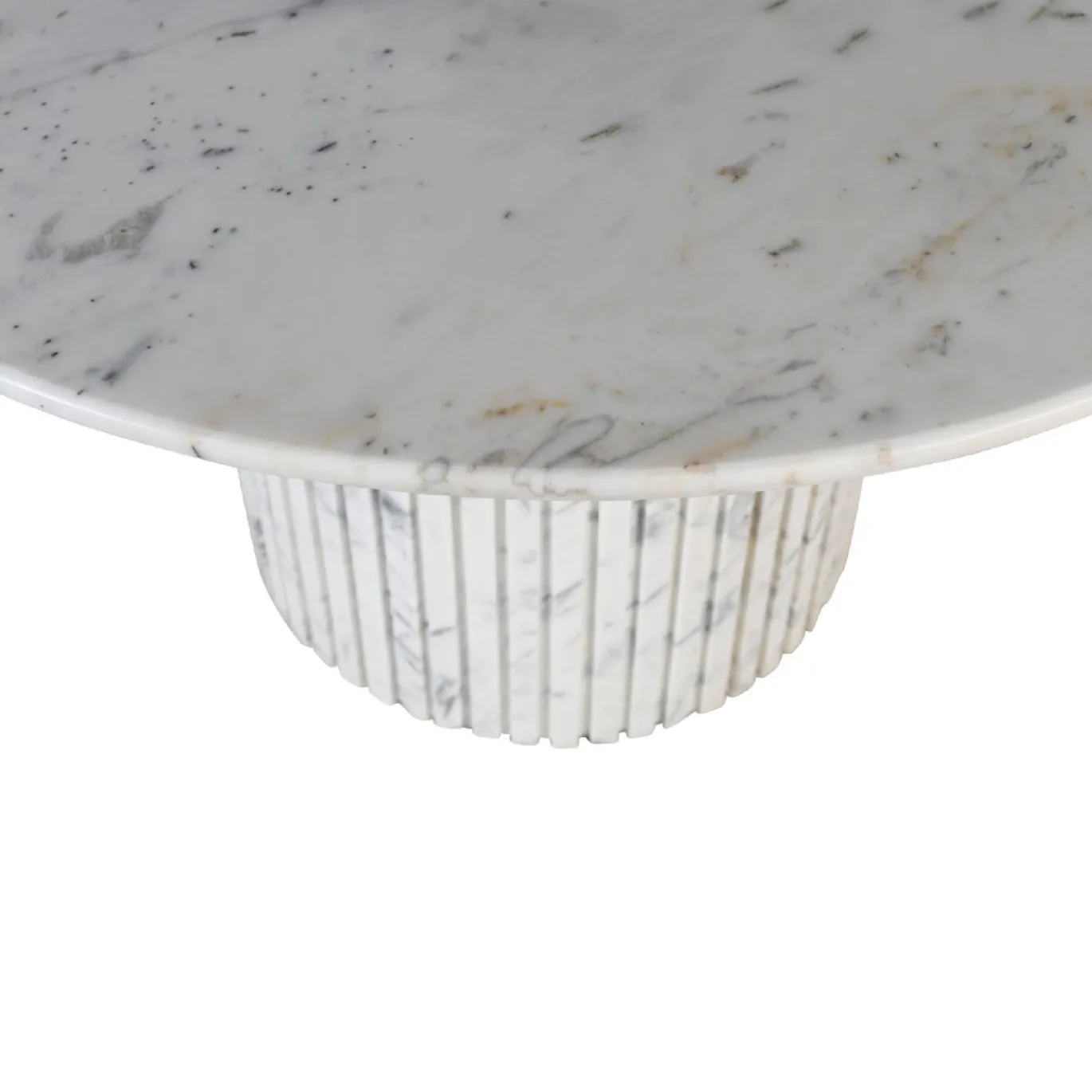PTMD Eettafel Neelim Marmer Wit Ø122cm