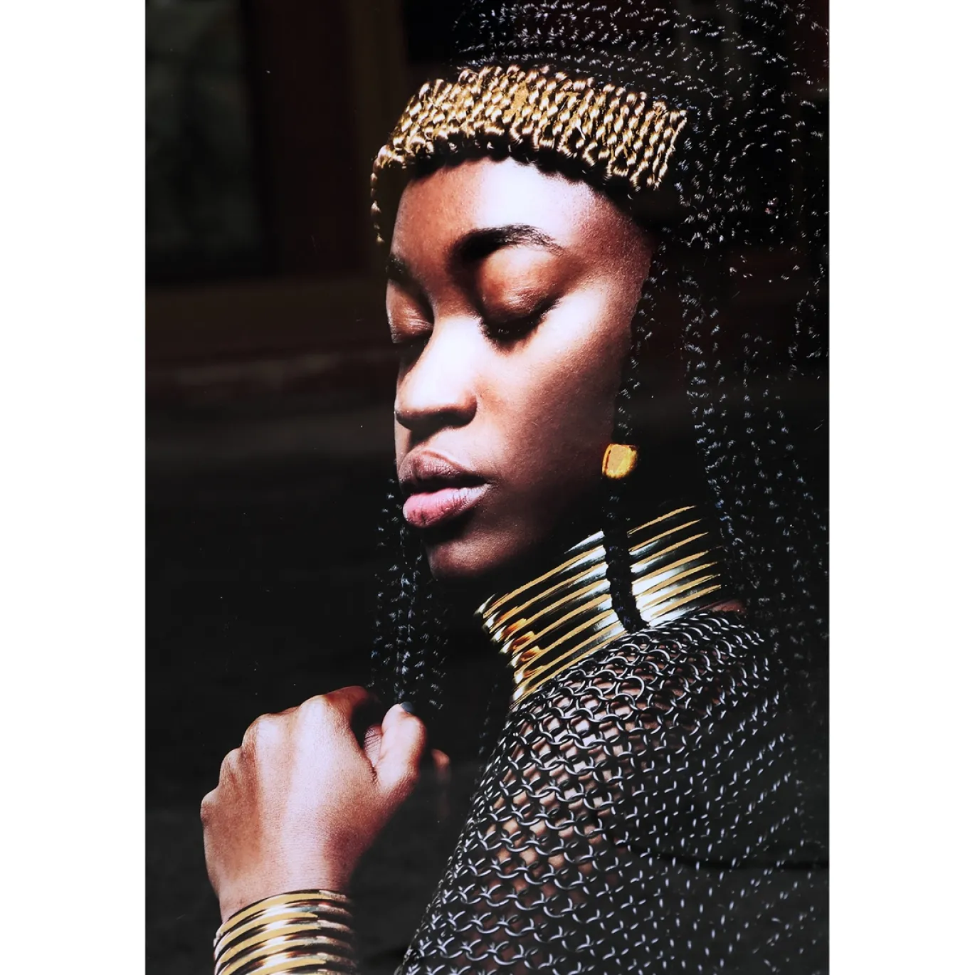 PTMD Glasschilderij Melani Ethnic Women