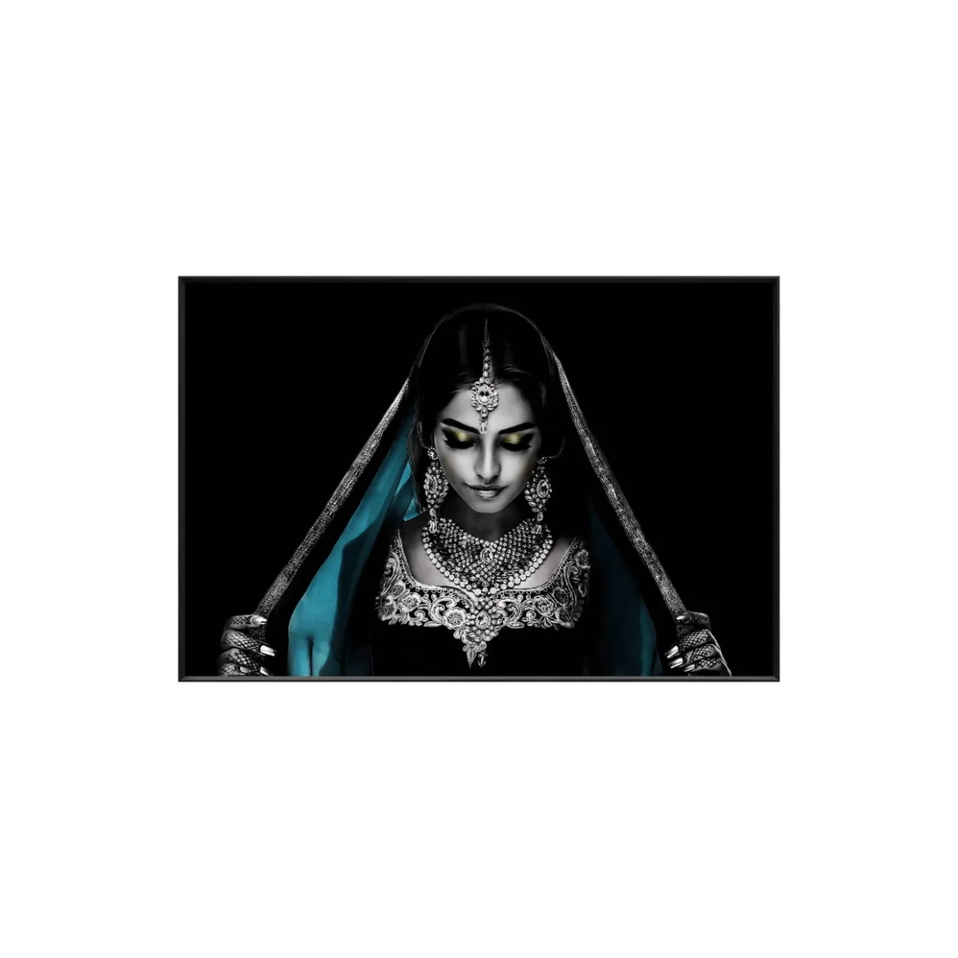 PTMD Glasschilderij Woman