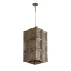 PTMD Hanglamp Layra Brass Steen Fineer