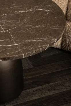 PTMD Salontafel Patras Bruin Marmer Ø60cm