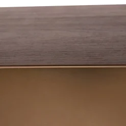 PTMD Salontafel Warren Donkerbruin/Goud 90x90cm