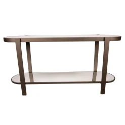 PTMD Sidetable Yozan Glas/Bruin 160cm