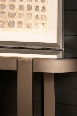 PTMD Sidetable Yozan Glas/Bruin 160cm