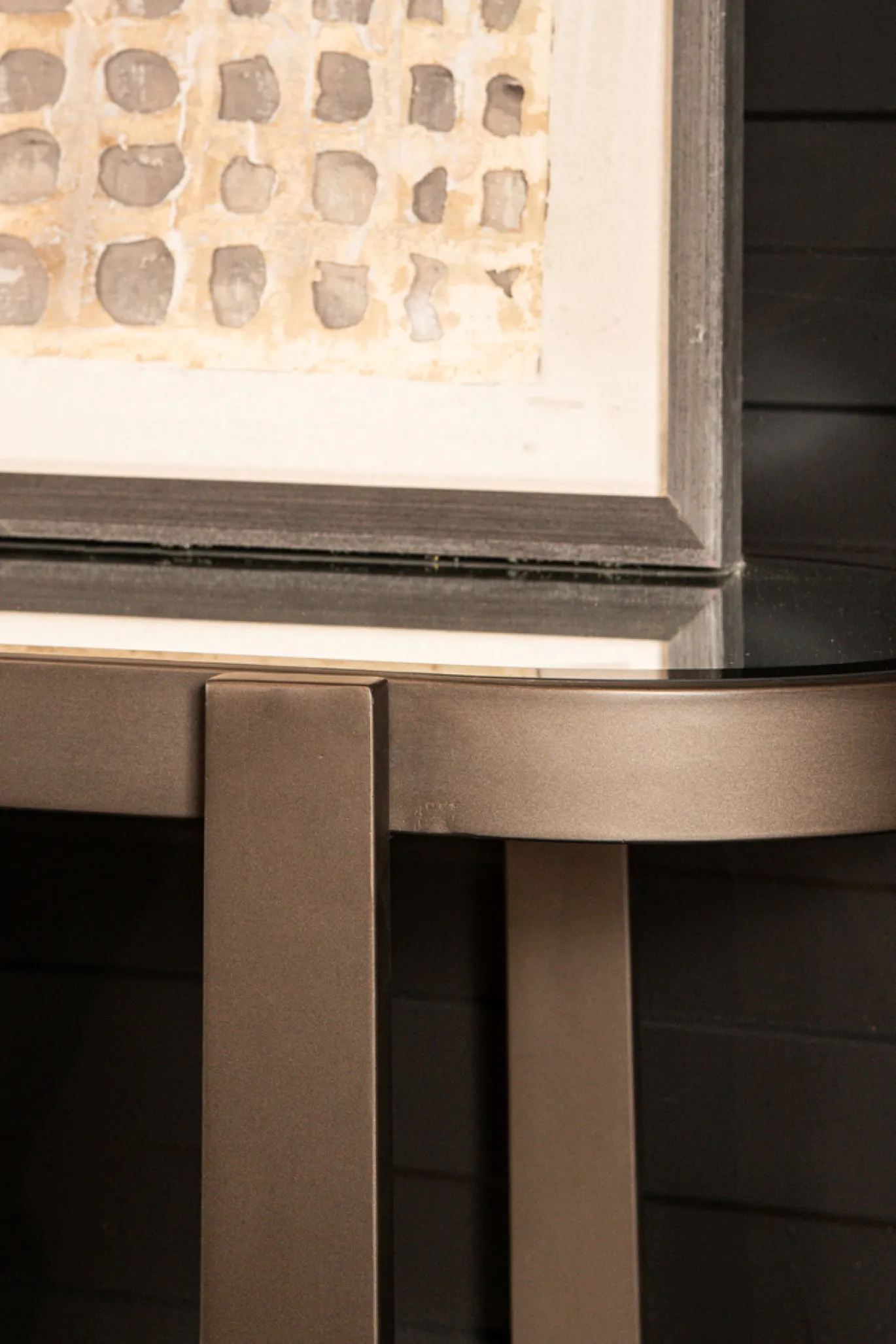 PTMD Sidetable Yozan Glas/Bruin 160cm