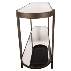 PTMD Sidetable Yozan Glas/Bruin 160cm