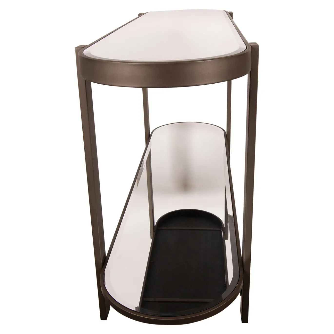 PTMD Sidetable Yozan Glas/Bruin 160cm