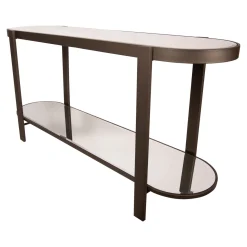 PTMD Sidetable Yozan Glas/Bruin 160cm