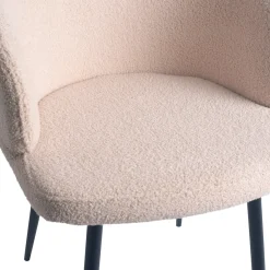 PTMD Stoel Move Teddy Sand Half Rond