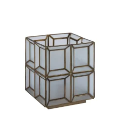 PTMD Tafellamp Layra Wit Melk Glas Low