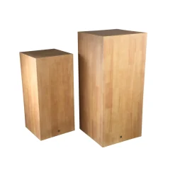 PTMD Zuil Gustavo Naturel Eiken Fineer Set van 2 80/100cm