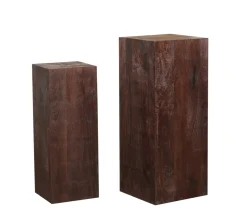 PTMD Zuil Kyro Bruin Set van 2