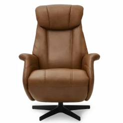 Relaxfauteuil Bonanza Bruin Leer - Giga Meubel