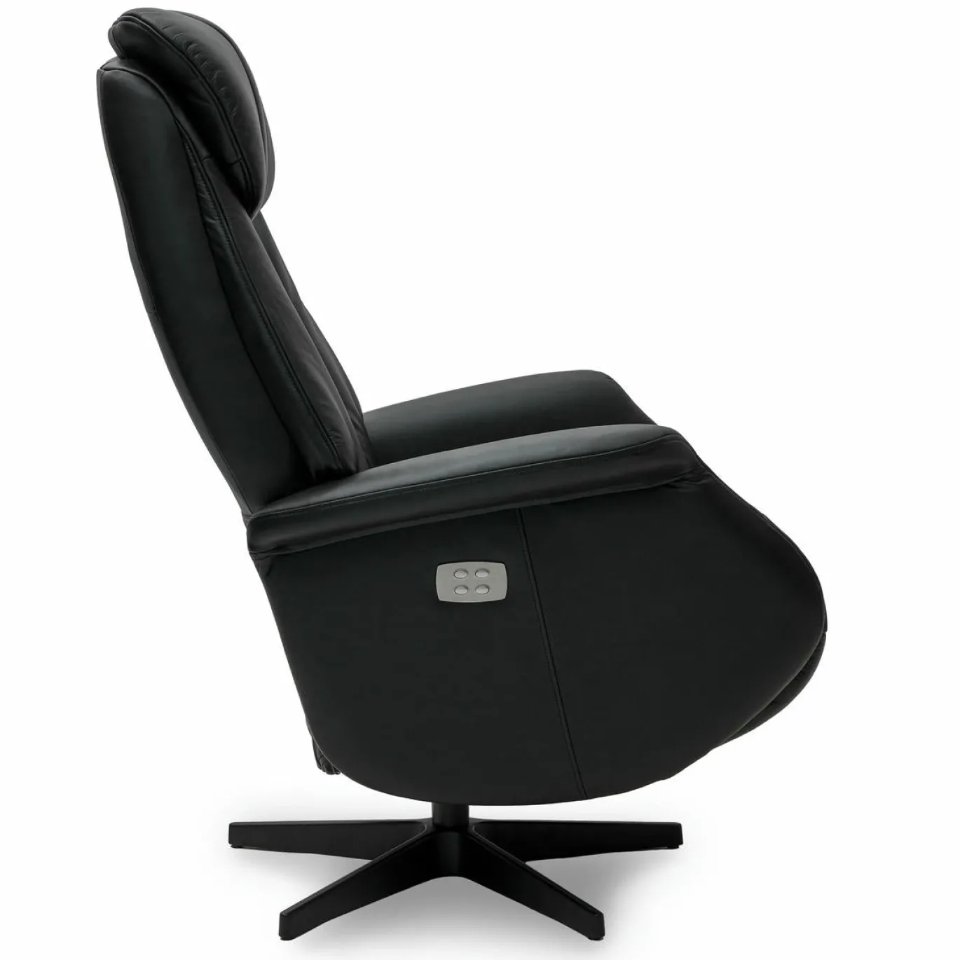 Relaxfauteuil Bonanza Zwart Leer - Giga Meubel
