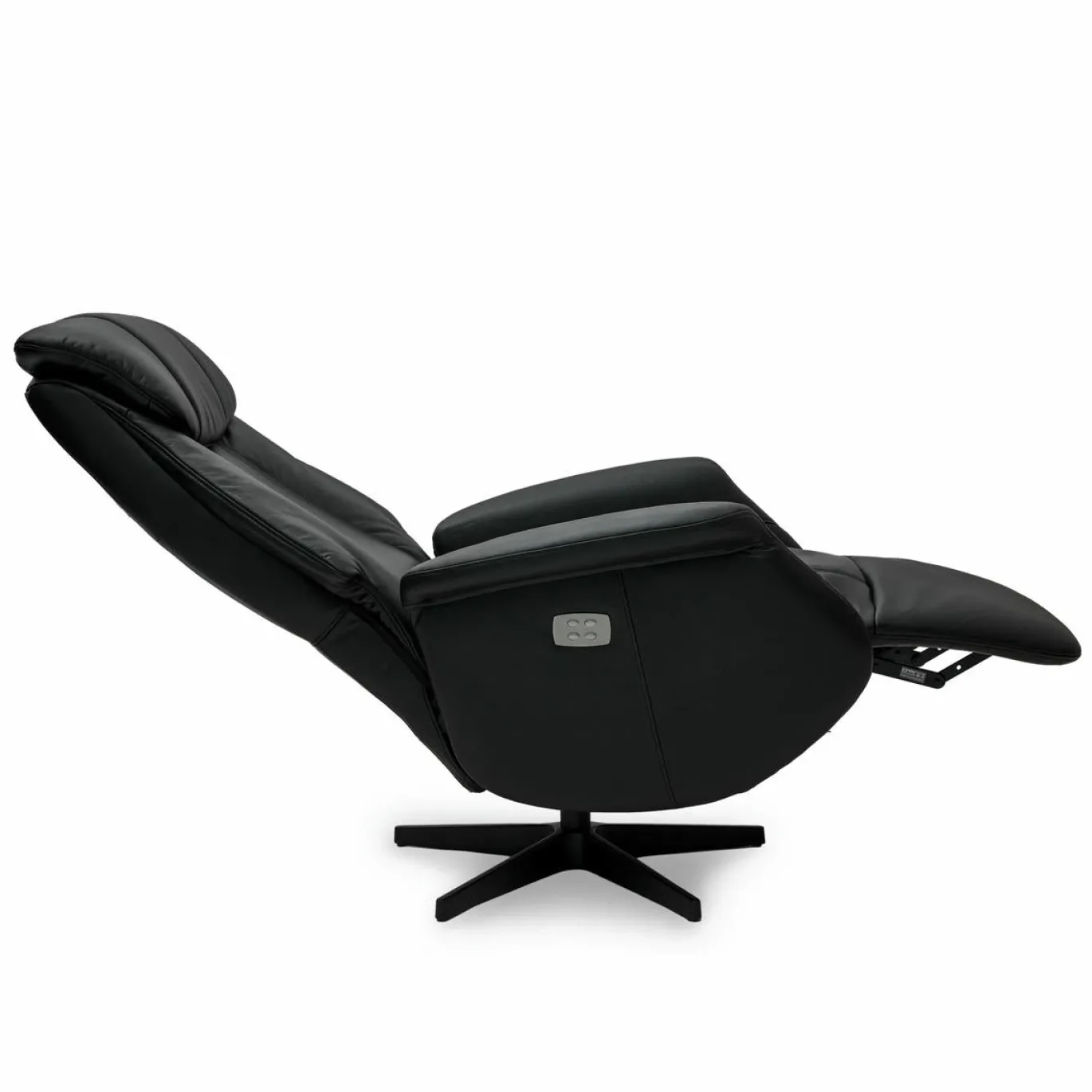 Relaxfauteuil Bonanza Zwart Leer - Giga Meubel