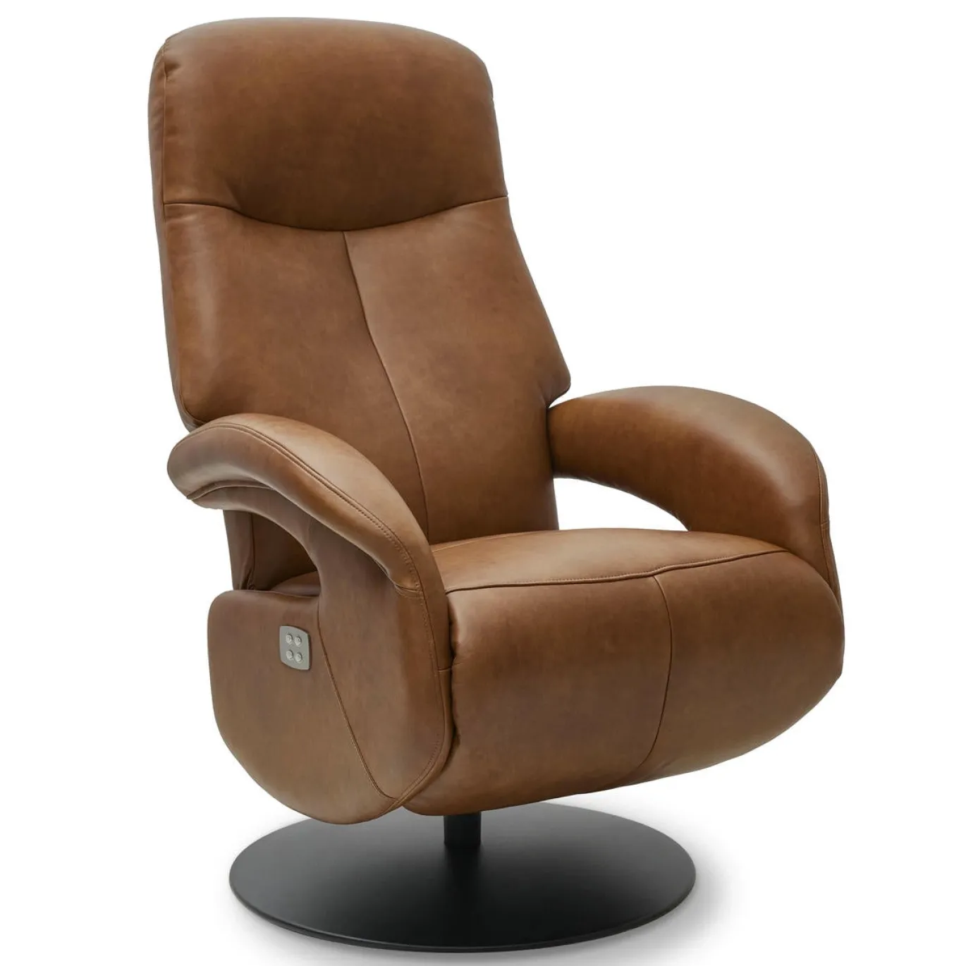 Relaxfauteuil Bull Bruin Leer - Giga Meubel